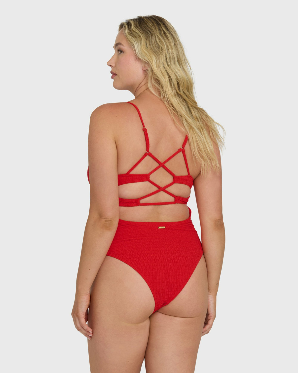 Billabong Women's Rising Tide Strappy One Piece Swimsuit - Fiesta Red