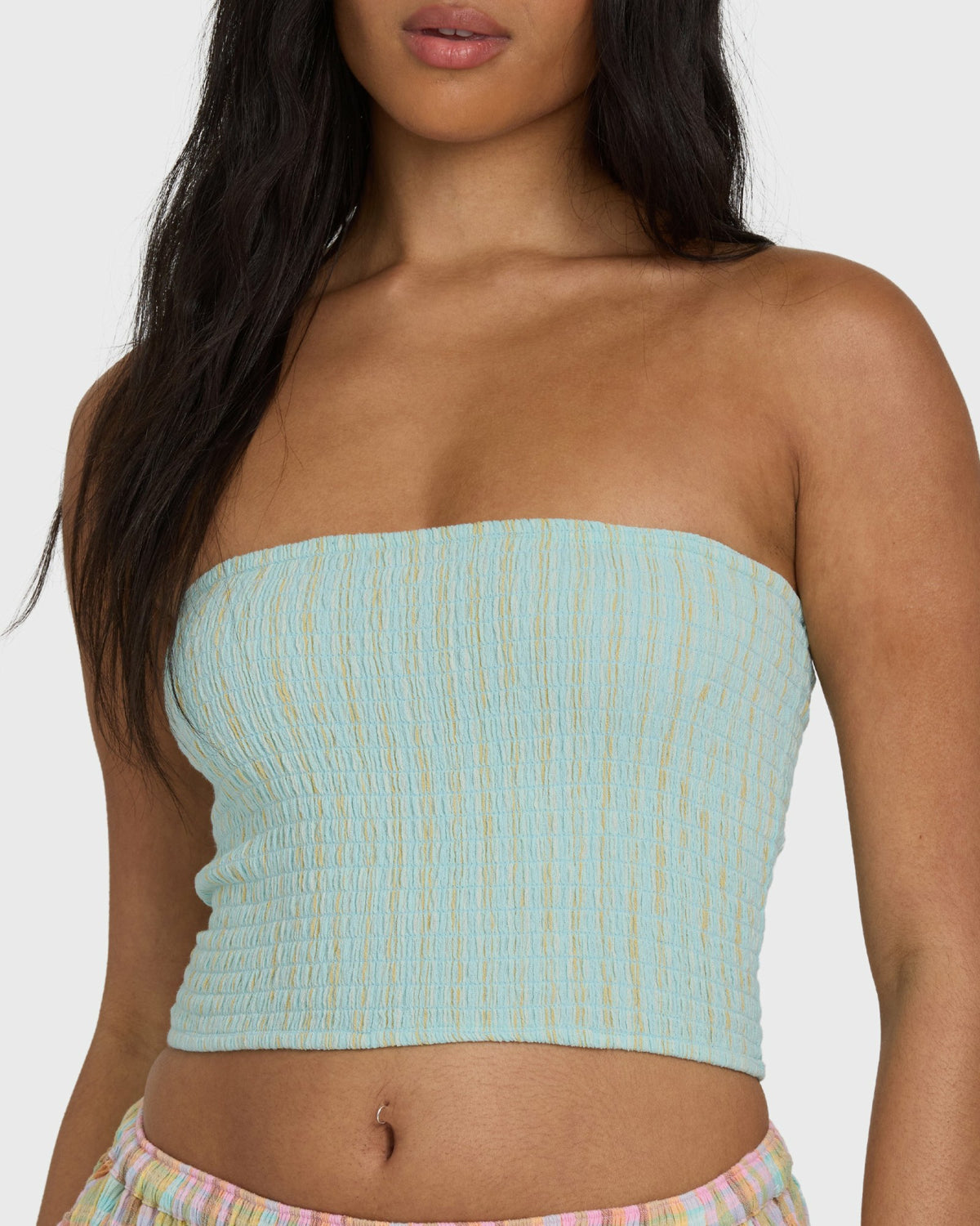 Billabong Women's Keep It Simple 2 Tube Sleeveless Woven Shirt - Clearwater