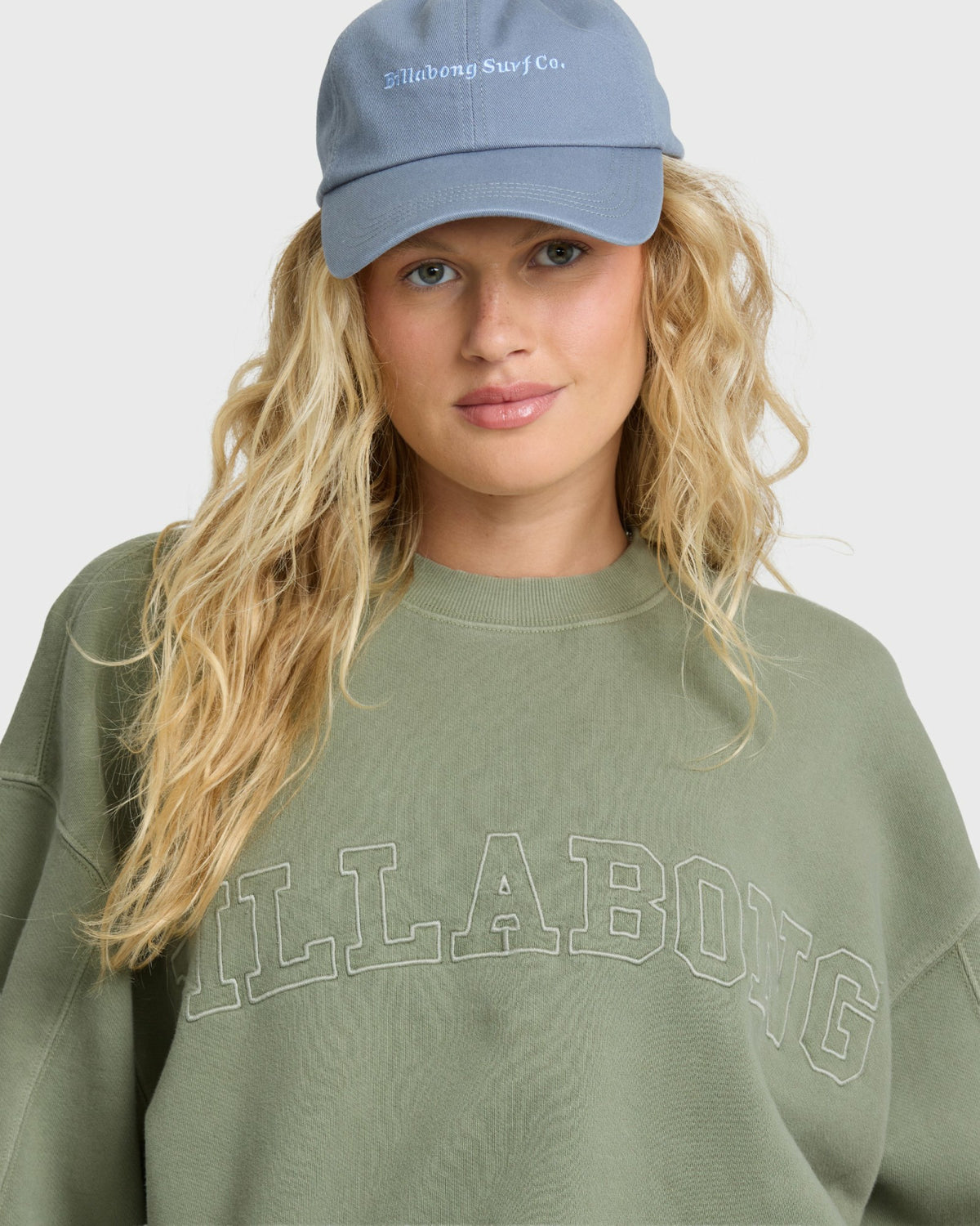Billabong Women's Vibes Kendal Crewneck Sweatshirt - Army Green