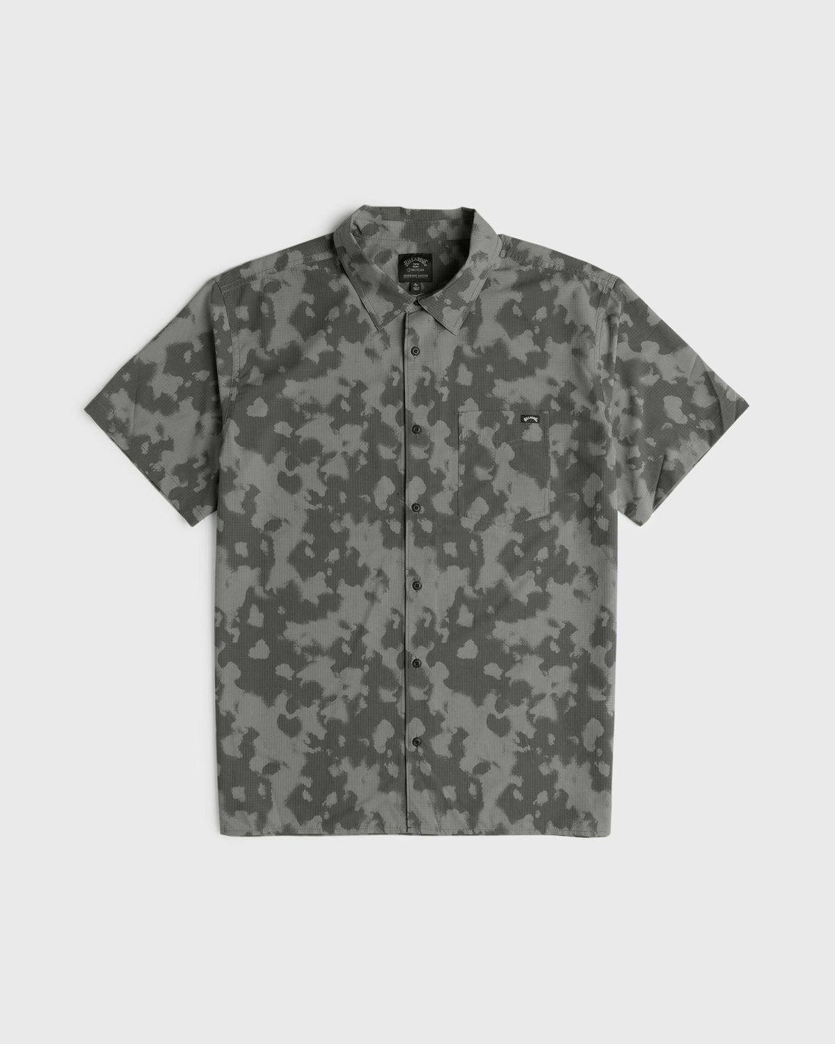 Billabong Men's Adventure Division Surftrek Perforated Short Sleeve Woven Shirt - Black