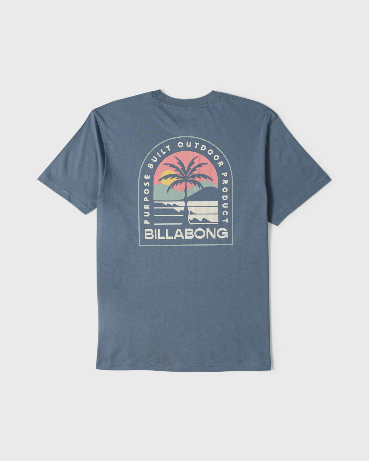 Billabong Men's Adventure Division Sun Down Premium Short Sleeve Knit T-Shirt - China Blue