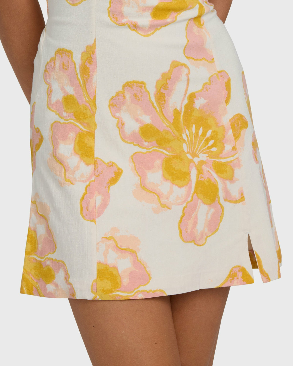 Billabong Women's Floral Trippin Mini Dress - Salt Crystal