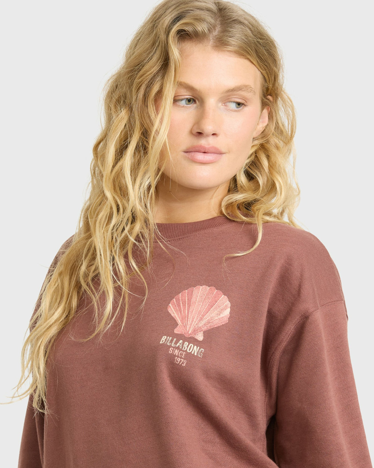 Billabong Women's Light In View Crewneck Sweatshirt - Espresso