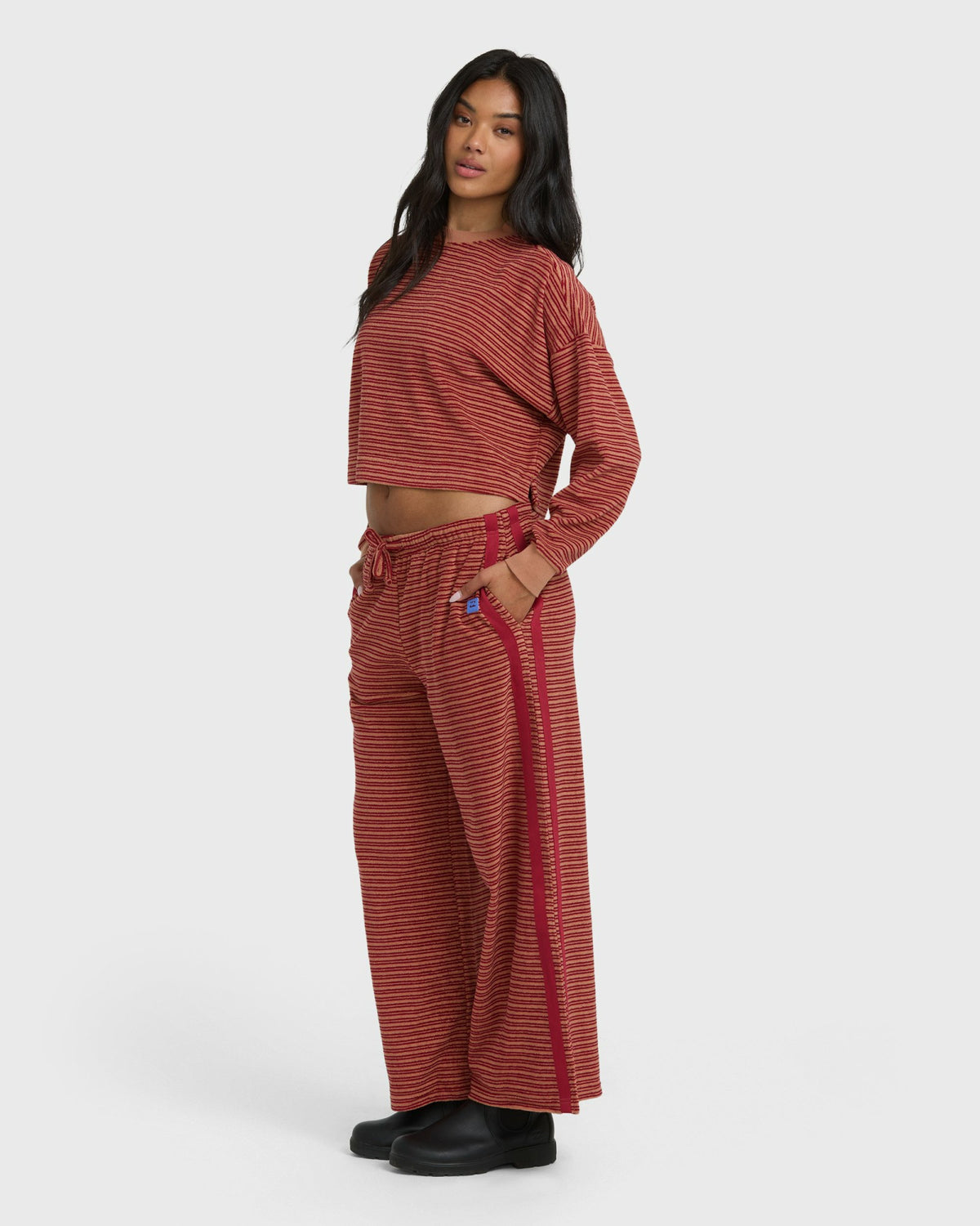 Billabong Women's Date Palm Terry Pants - Rose Brown