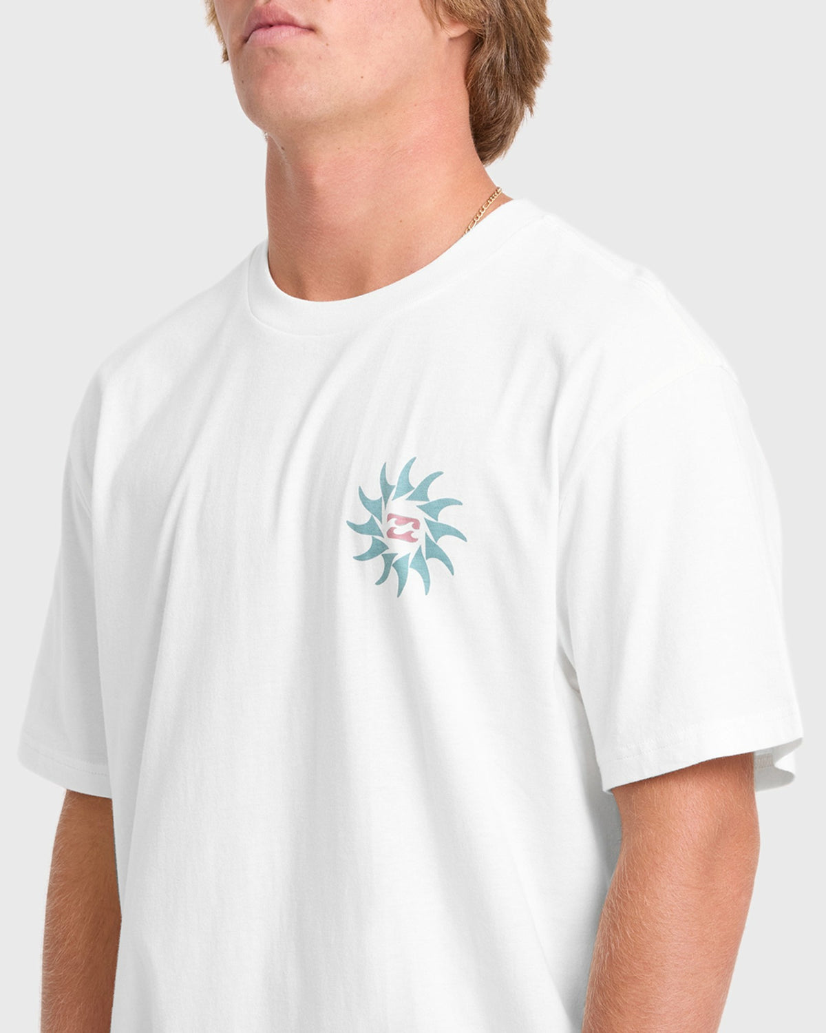 Billabong Men's Rotation Premium Short Sleeve Knit Graphic T-Shirt - Off White