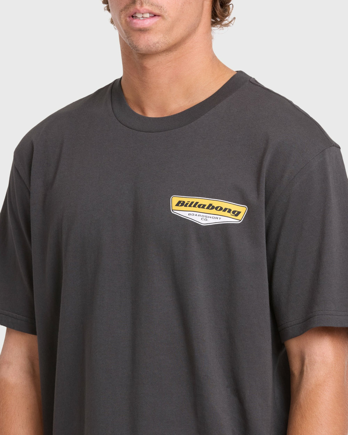 Billabong Men's Snatch Premium Short Sleeve Knit Graphic T-Shirt - Raven