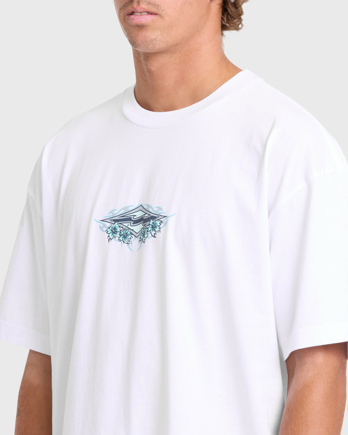 Billabong Men's Biscus OG Short Sleeve Cotton T-Shirt - White