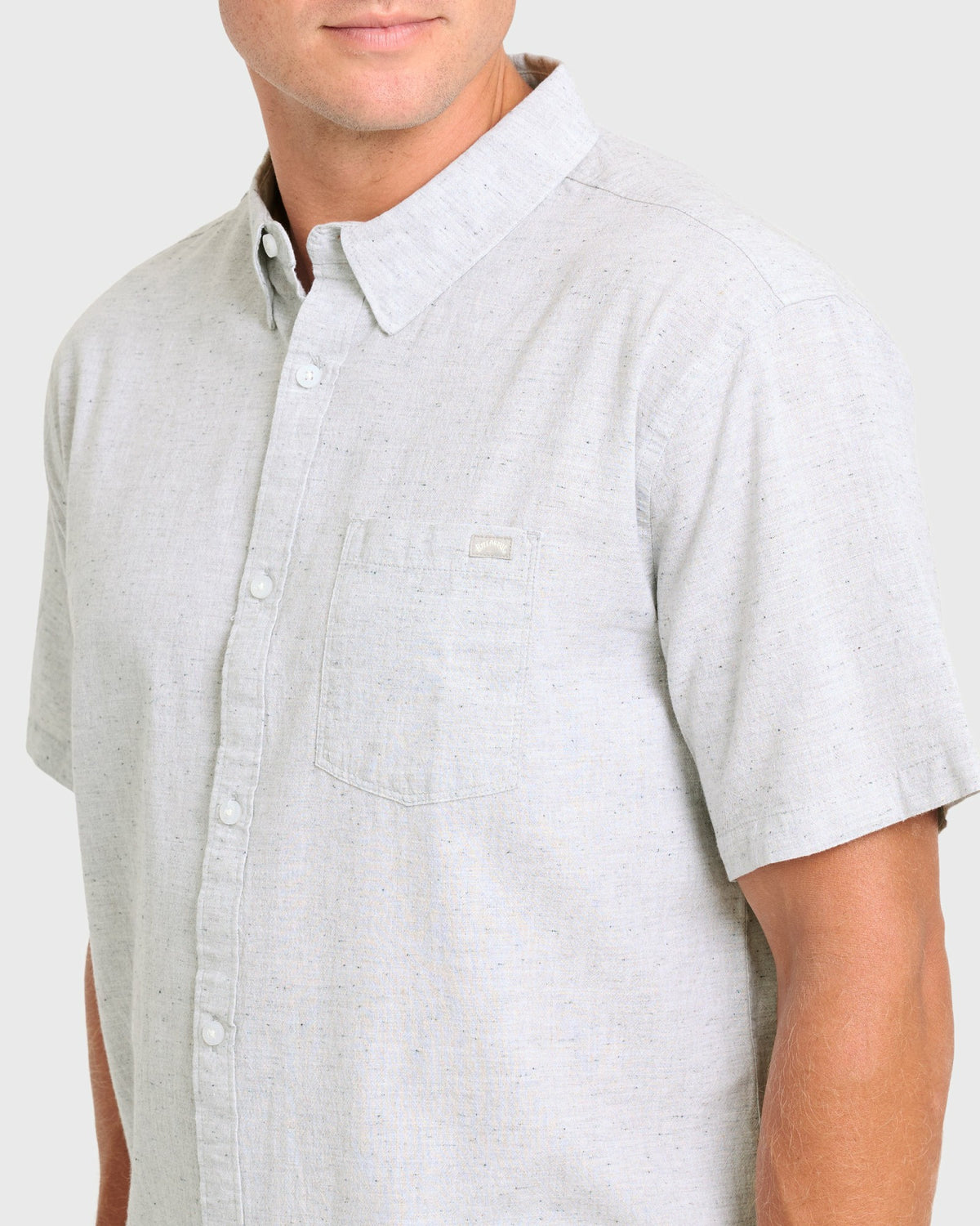 Billabong Men's All Day Short Sleeve Woven Shirt - Alloy