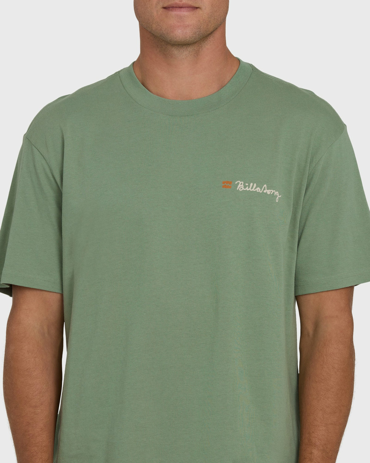 Billabong Men's Making Tracks Premium Short Sleeve Knit T-Shirt - Hedge Green