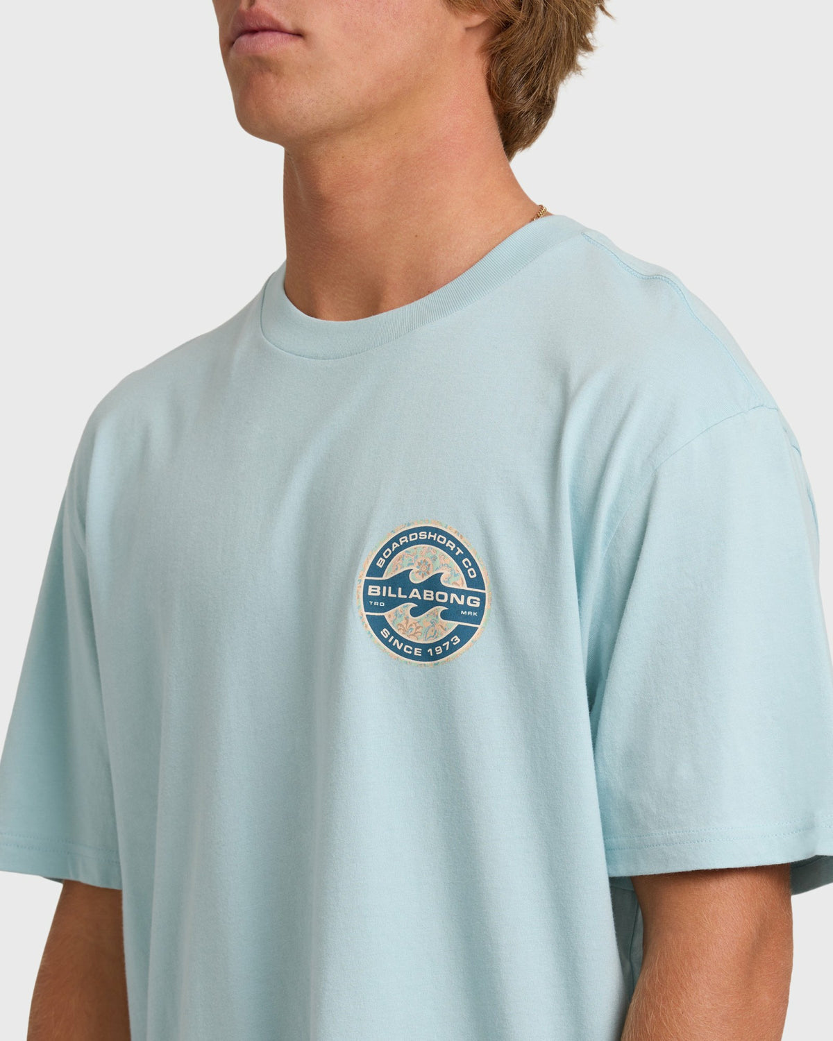 Billabong Men's Hollow Premium Short Sleeve T-Shirt - Dusty Blue