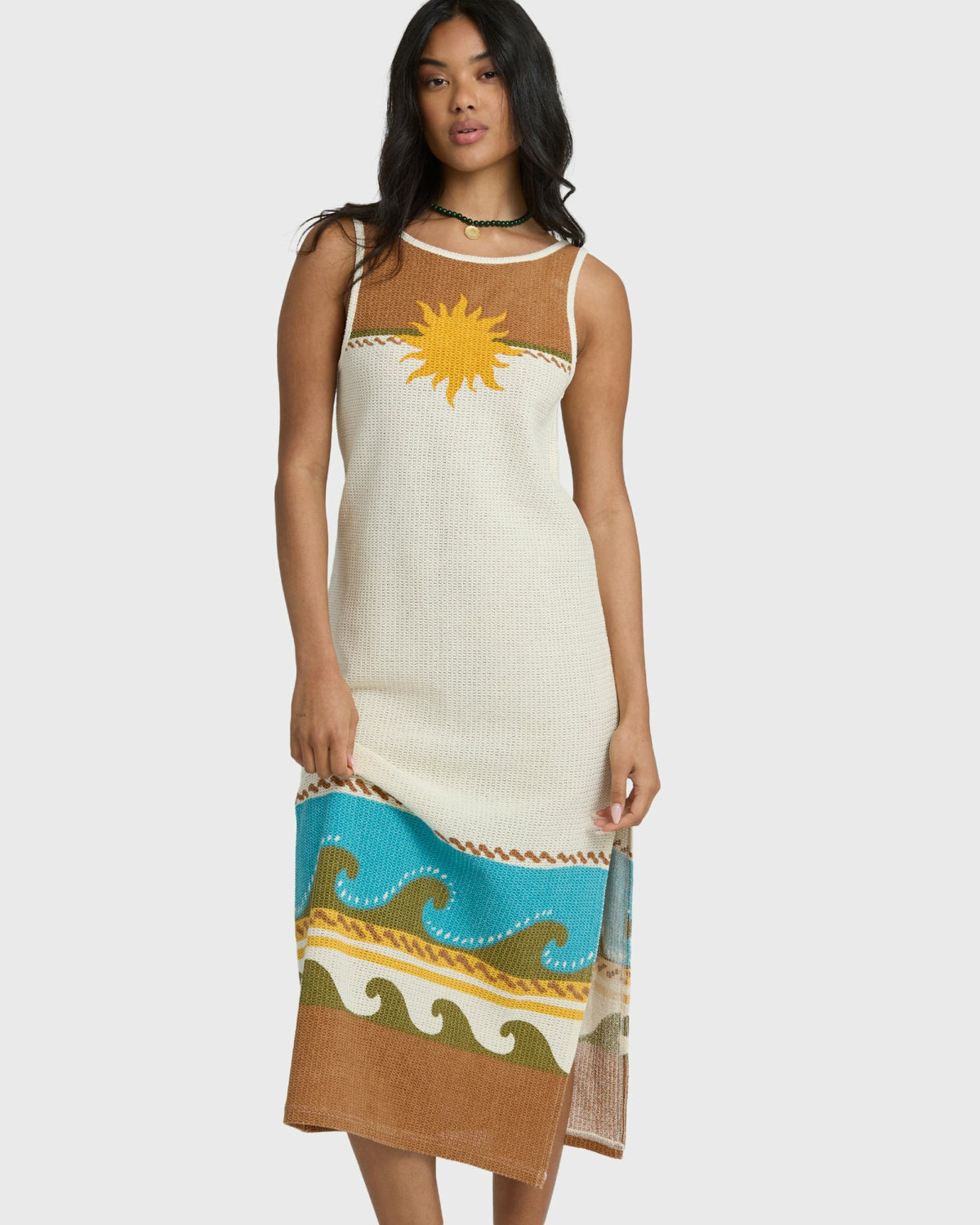 Billabong Women's Solar Babe Midi Dress - Caramel Cafe