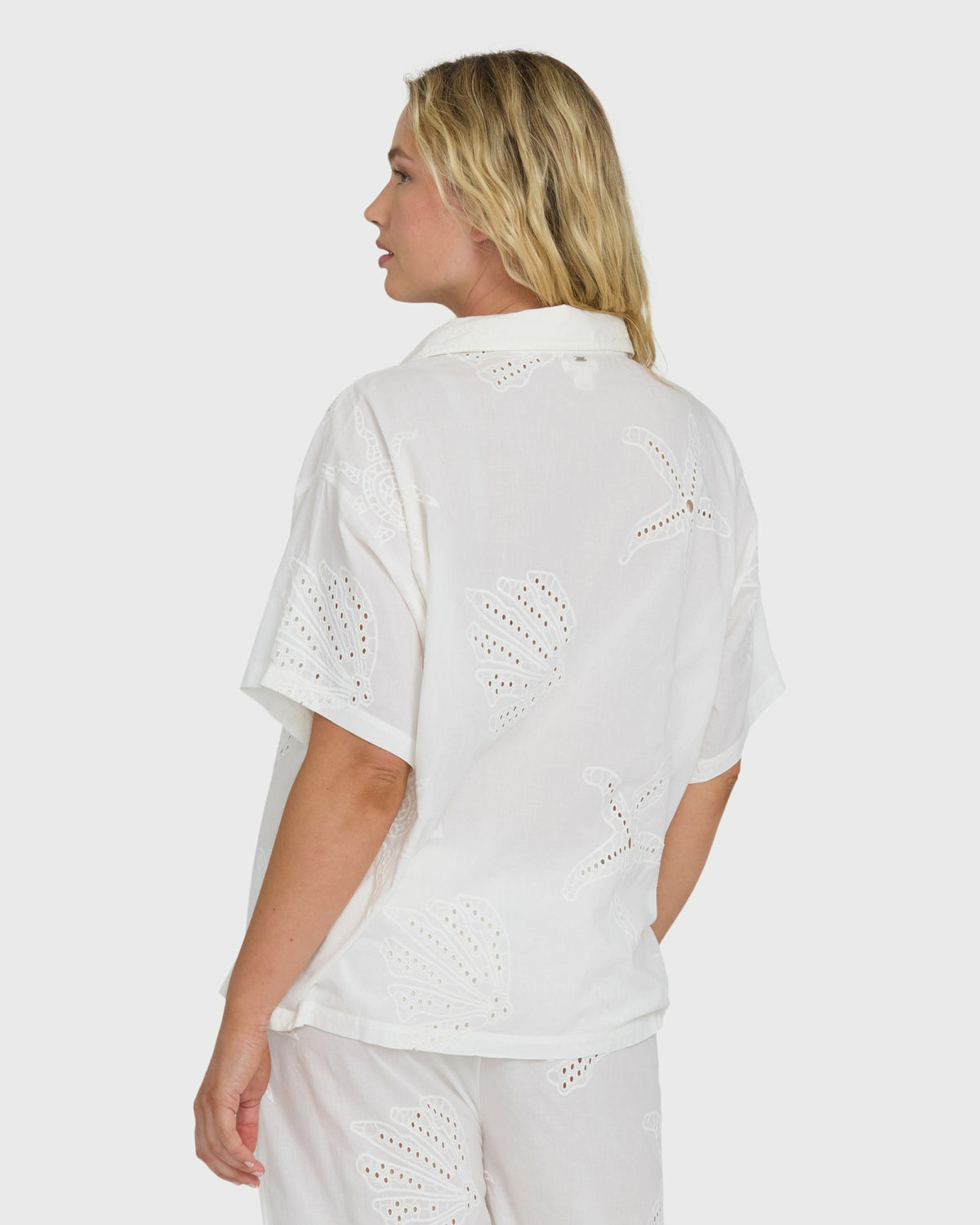 Billabong Women's Beach Livin Woven Shirt - Salt Crystal