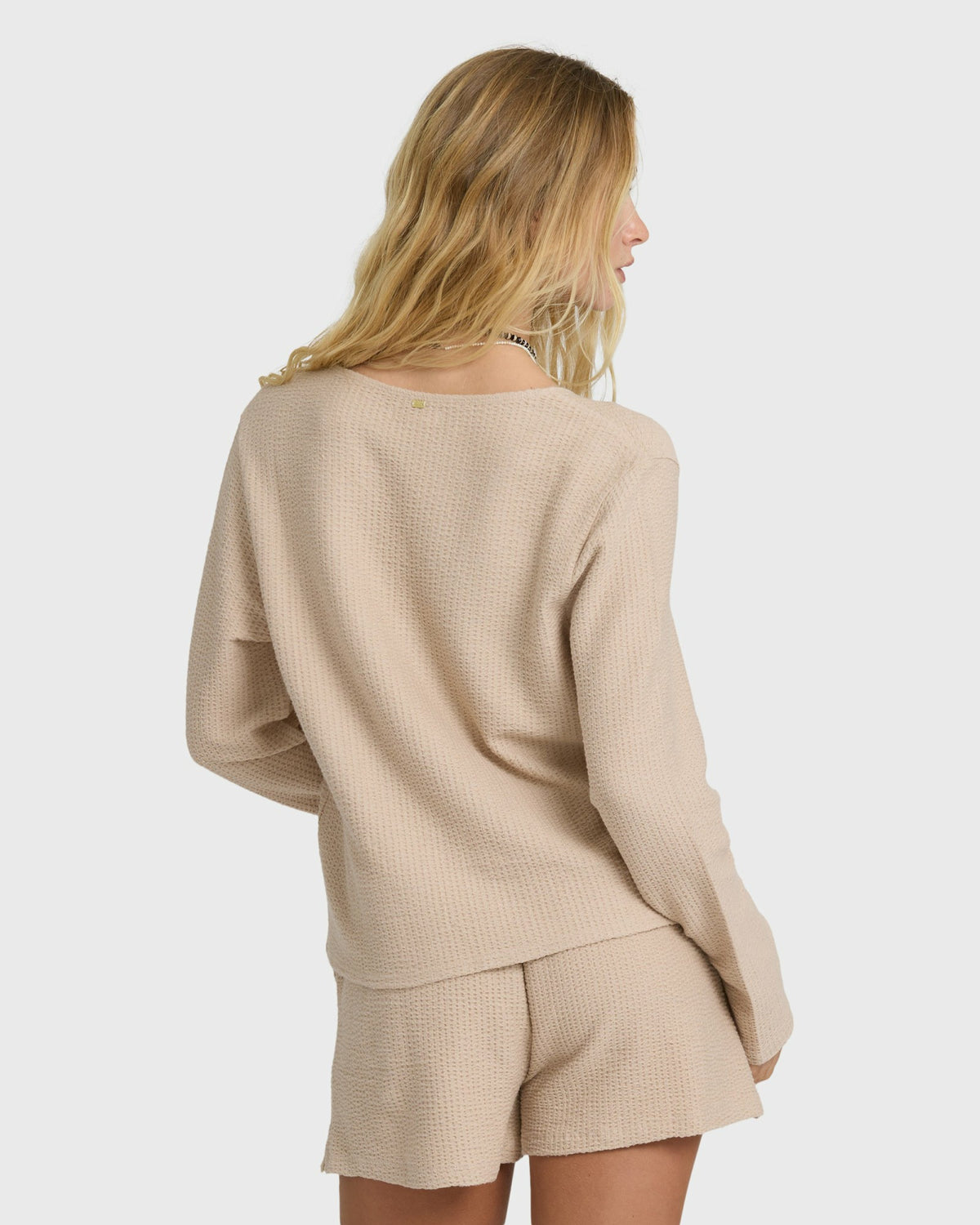 Billabong Women's Maya Long Sleeve Top - Oatmeal