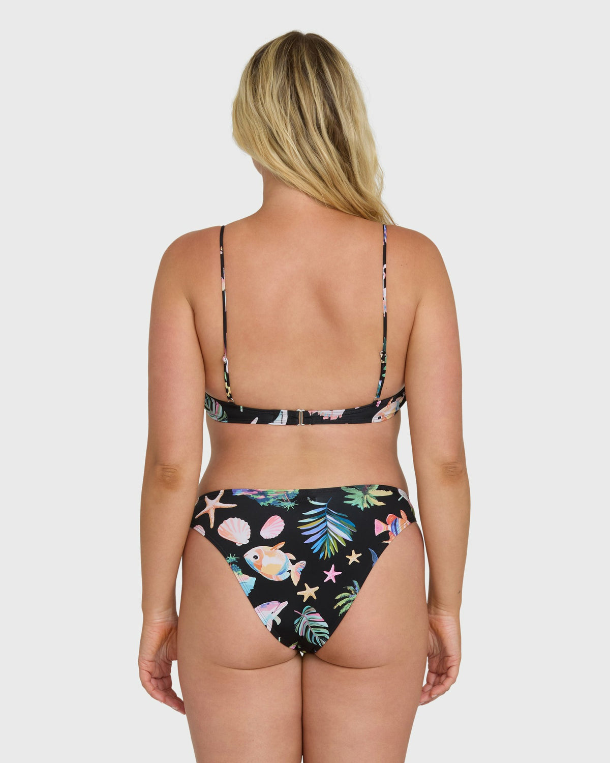 Billabong Women's Party Wave Hike Bikini Bottoms - Black Pebble