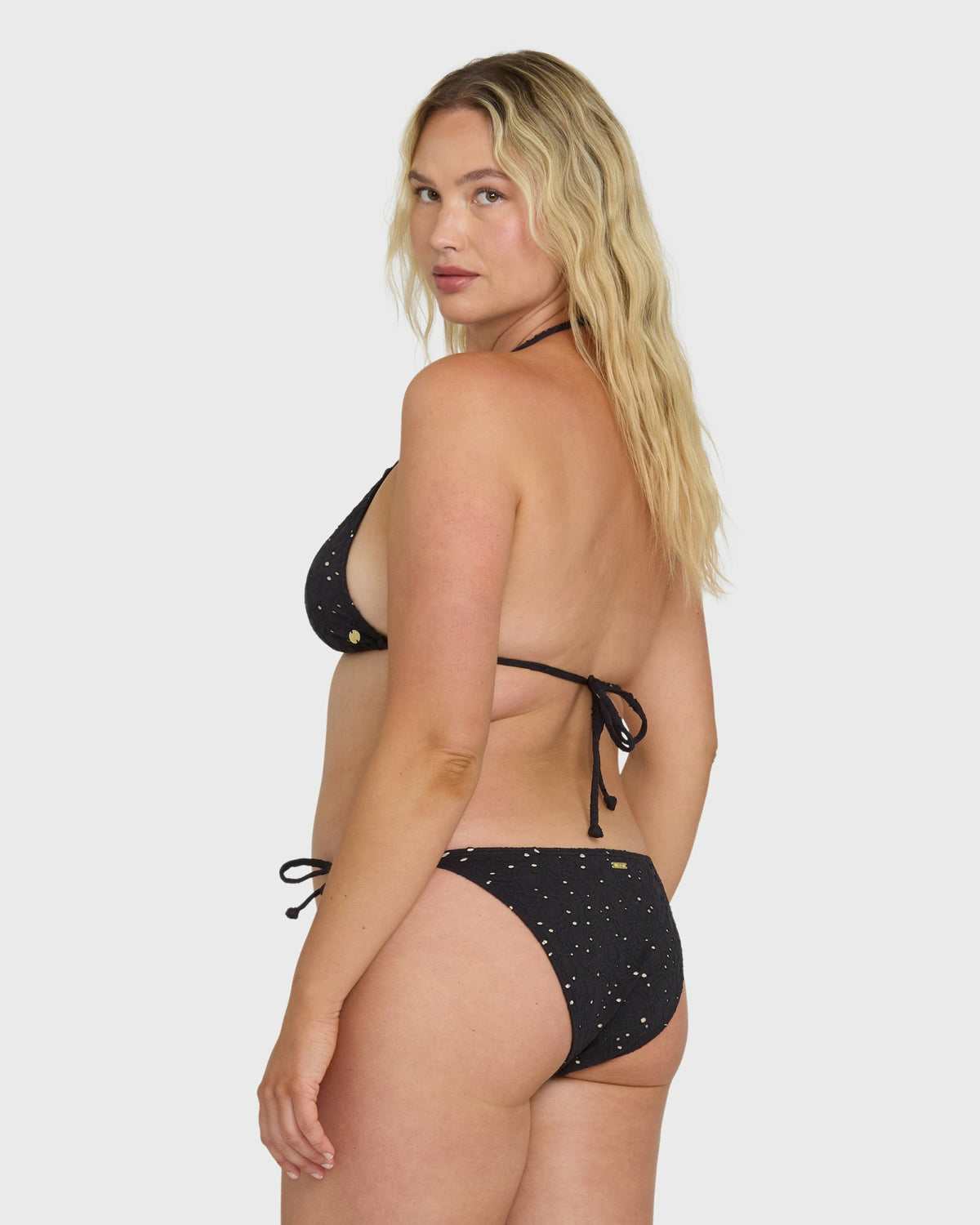 Billabong Women's Eye On You Remi Triangle Bikini Top - Black Pebble