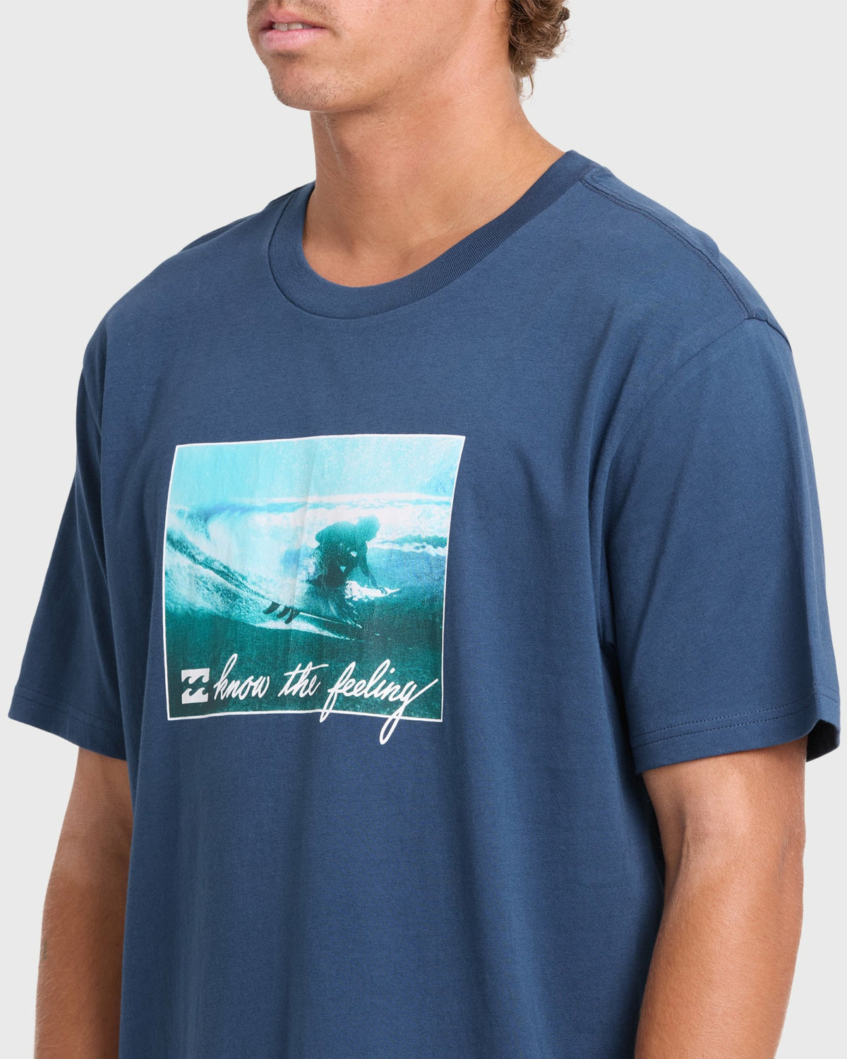 Billabong Men's Lucid Premium Short Sleeve Cotton Graphic T-Shirt - Dark Denim