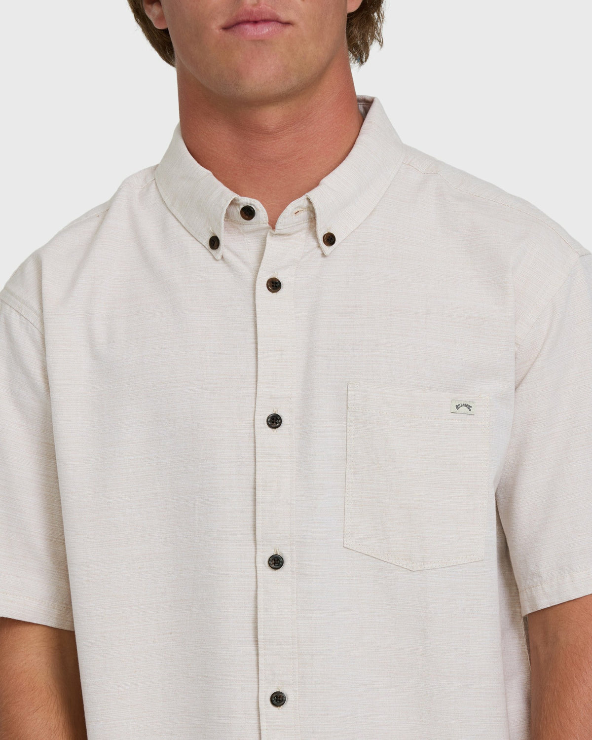 Billabong Men's All Day Short Sleeve Woven Shirt - Khaki