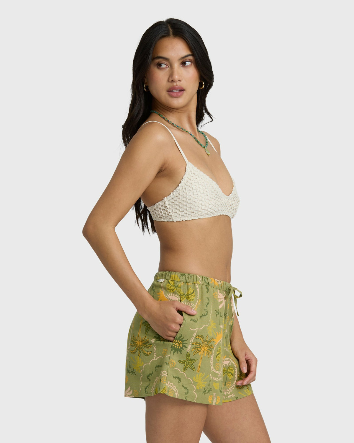 Billabong Women's Wanderer Print Shorts - Cedar