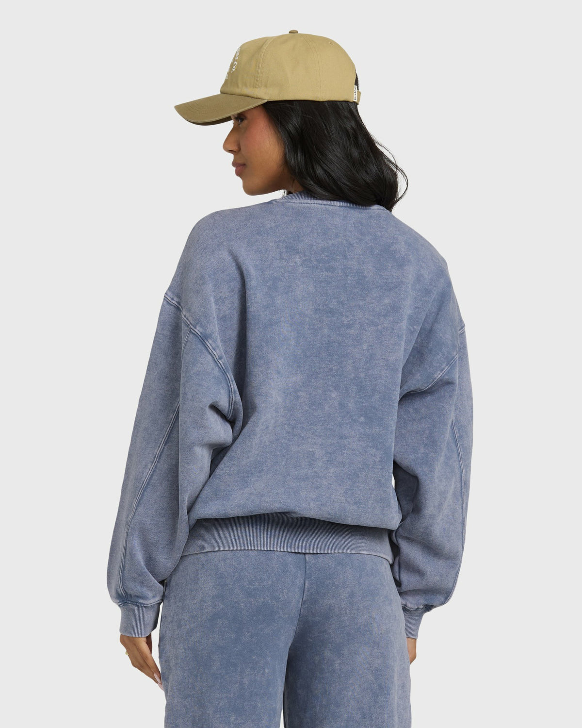 Billabong Women's Saltwashed Kendal Crewneck Sweatshirt - Stone Blue