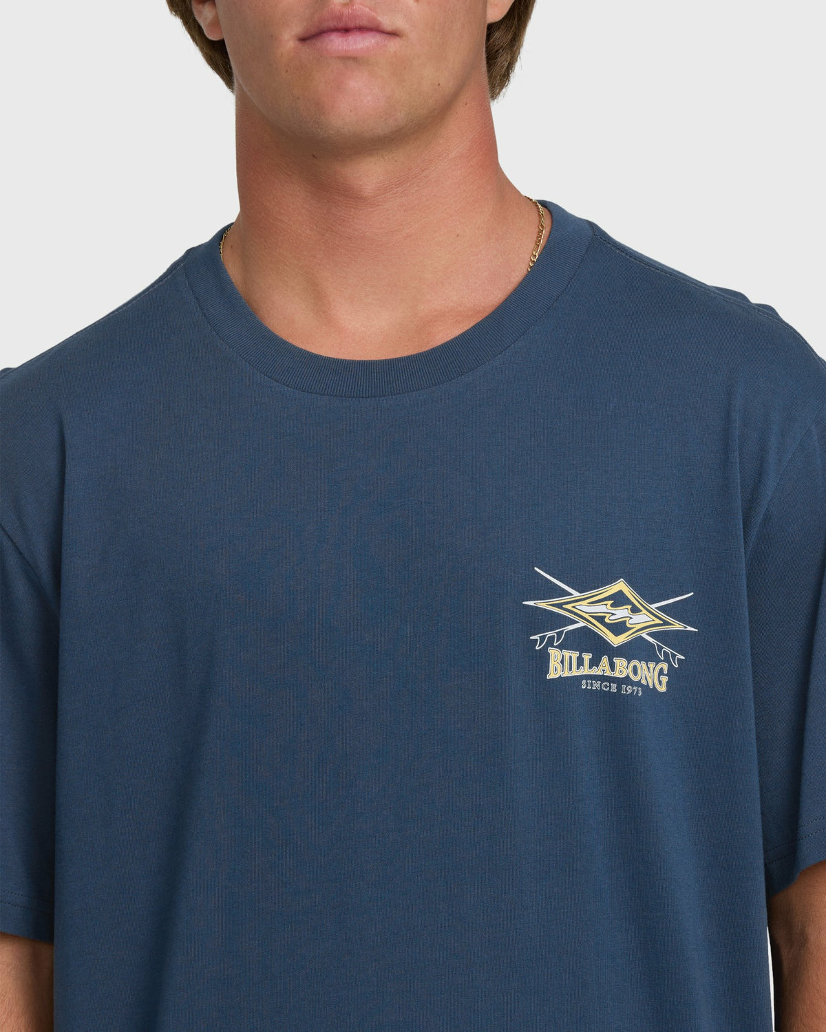 Billabong Men's Crossboards Premium Short Sleeve Knit T-Shirt - Dark Denim