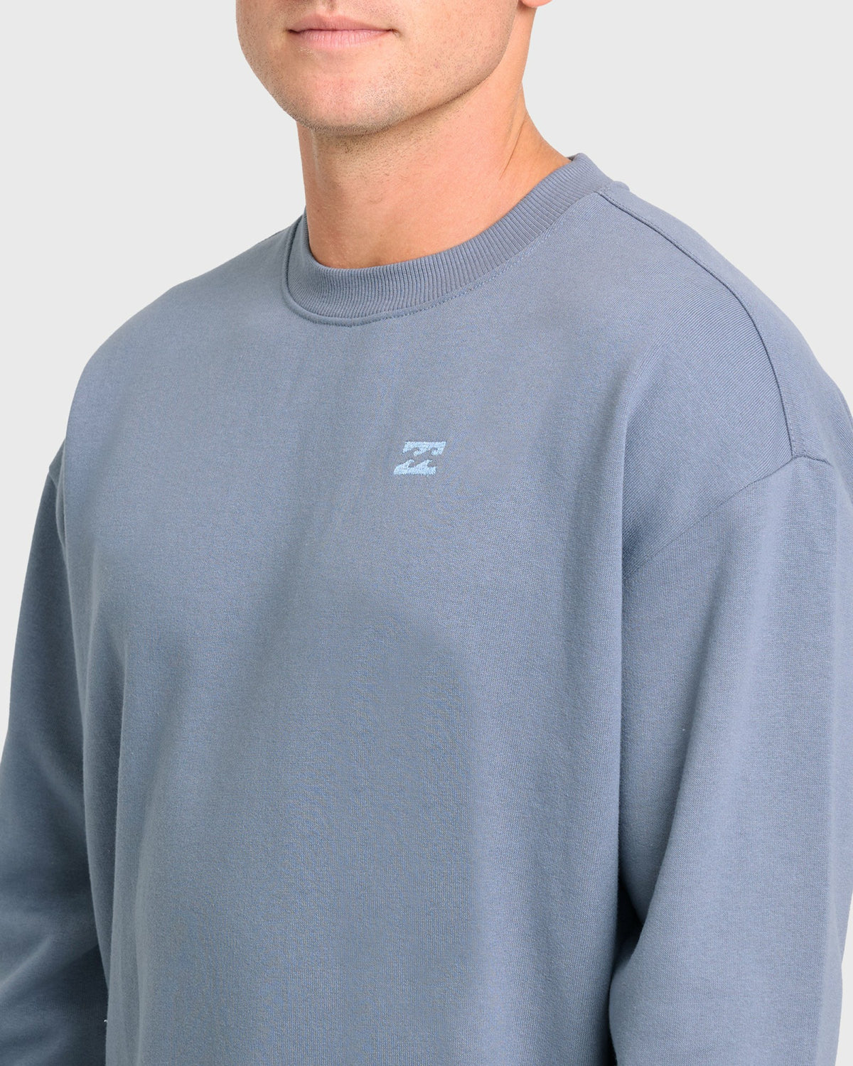 Billabong Men's Rhodes Crewneck Sweatshirt - Denim Chambray