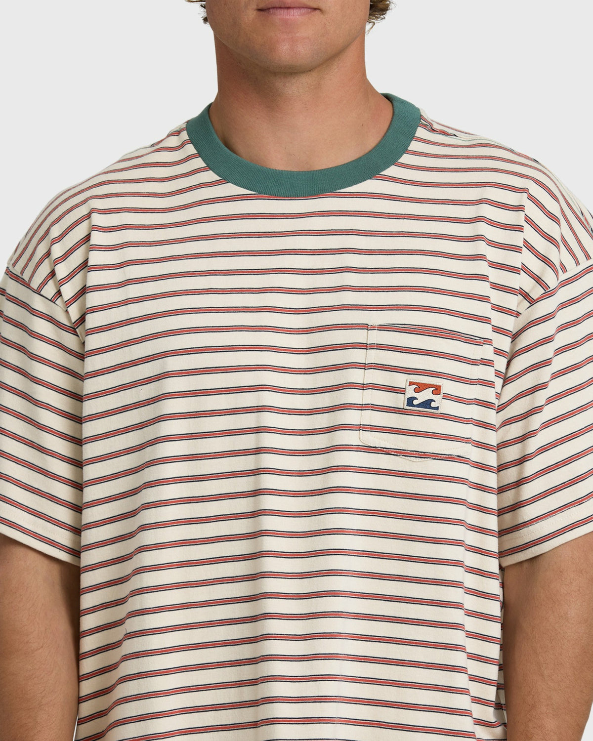 Billabong Men's Baxter Crew Short Sleeve T-Shirt - Oatmeal