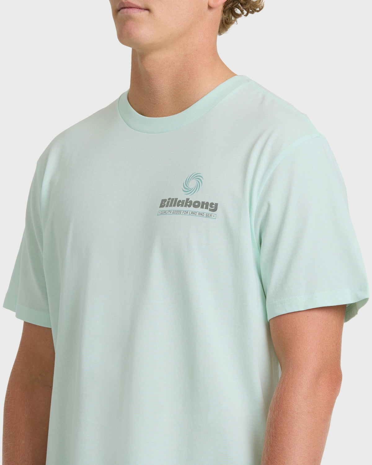Billabong Men's Single Fin Premium Short Sleeve T-Shirt - Sea Glass