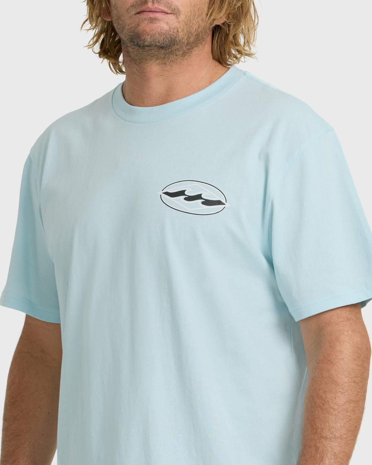 Billabong Men's Rotor Diamond Premium Short Sleeve Graphic T-Shirt - Coastal Blue