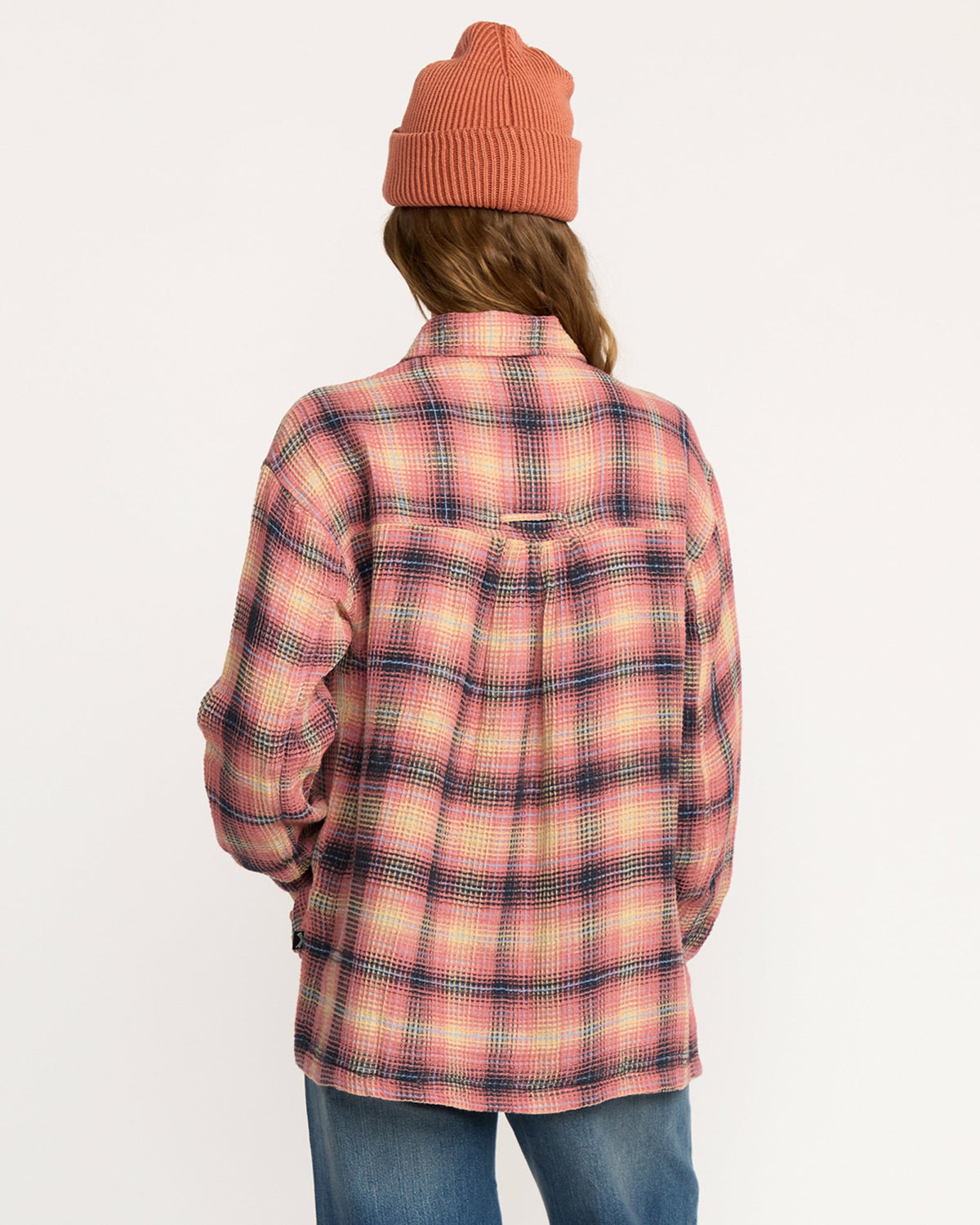 Billabong Women's Big Bear Long Sleeve Shirt - Mountain Rose