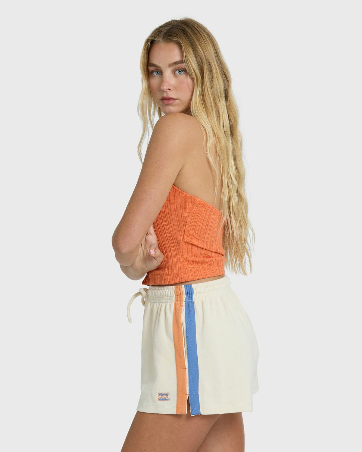 Billabong Women's Friday Night Knit Halter Top - Saffron