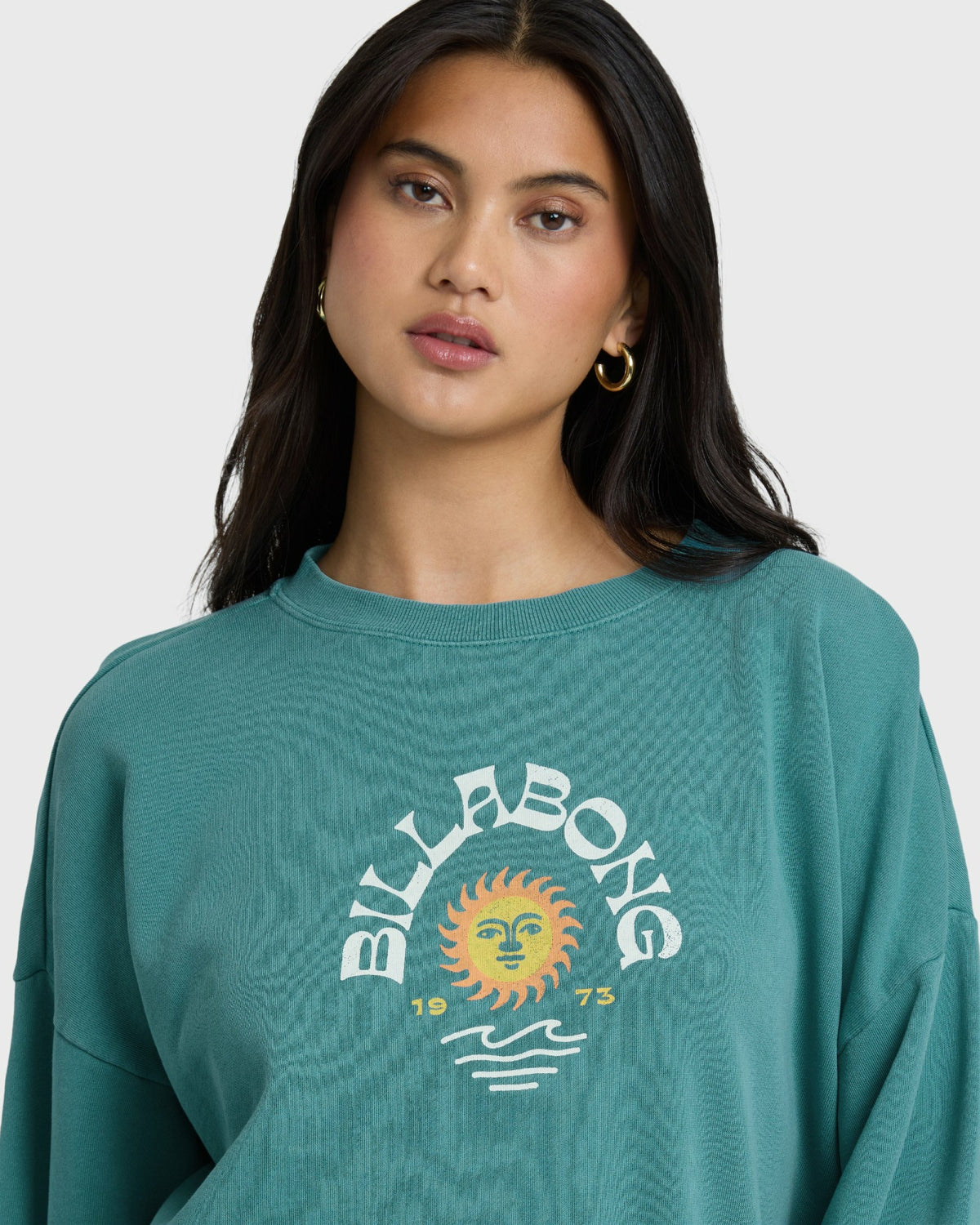 Billabong Women's Echo Crewneck Sweatshirt - Bay Blue
