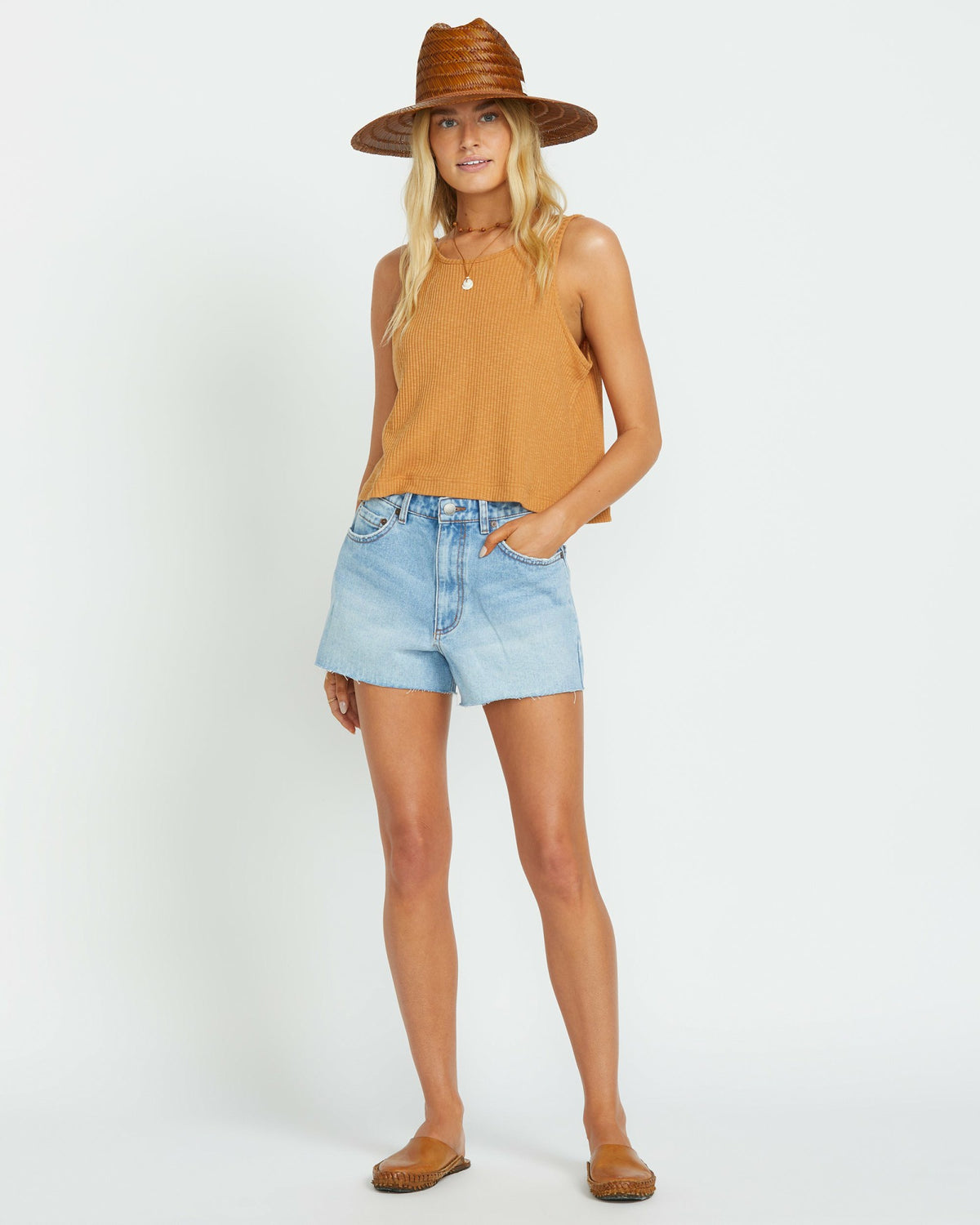 Billabong Women's High Tides Denim Shorts - Surf Spray