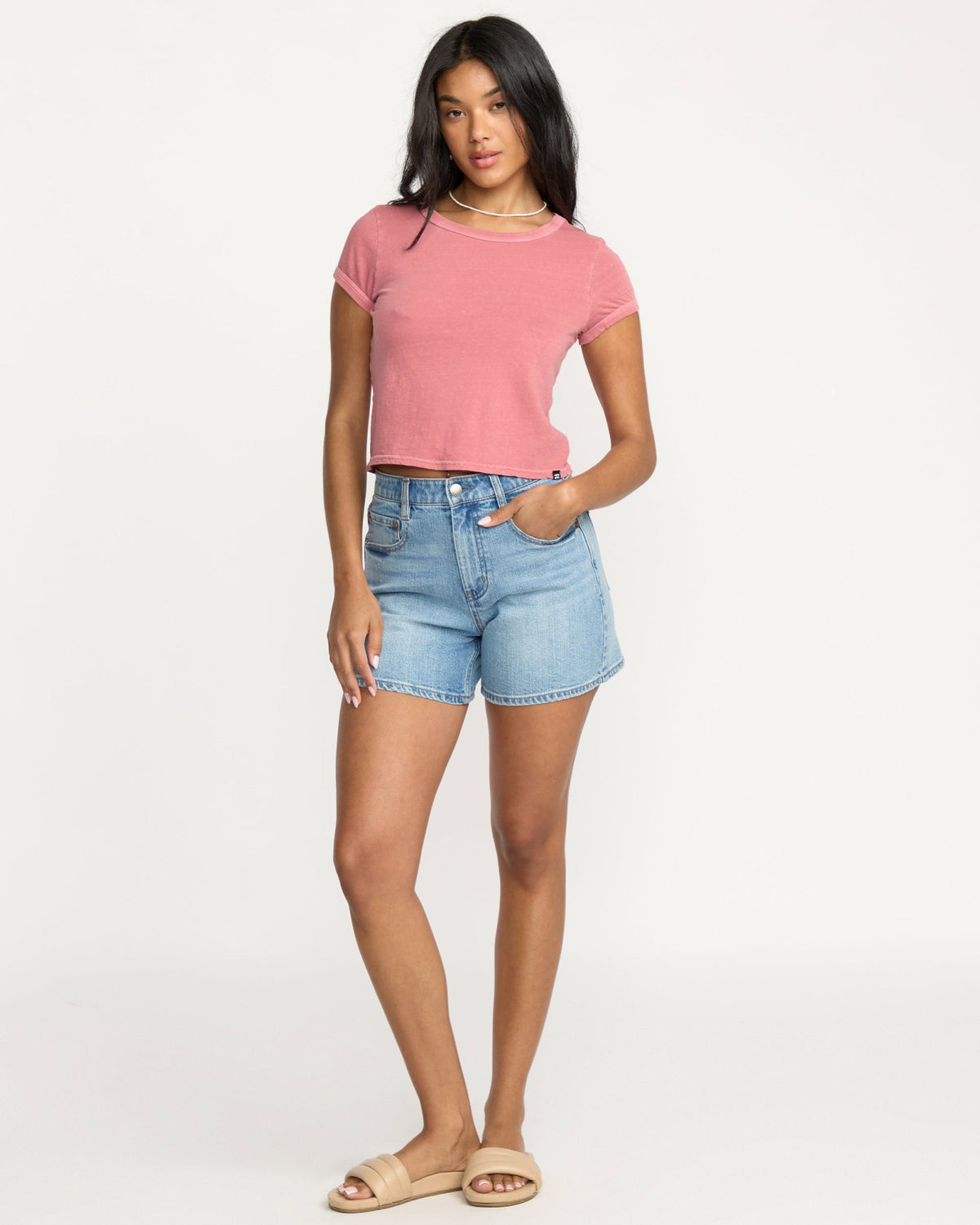 Billabong Women's Shifter Denim Shorts - Shaded Wash