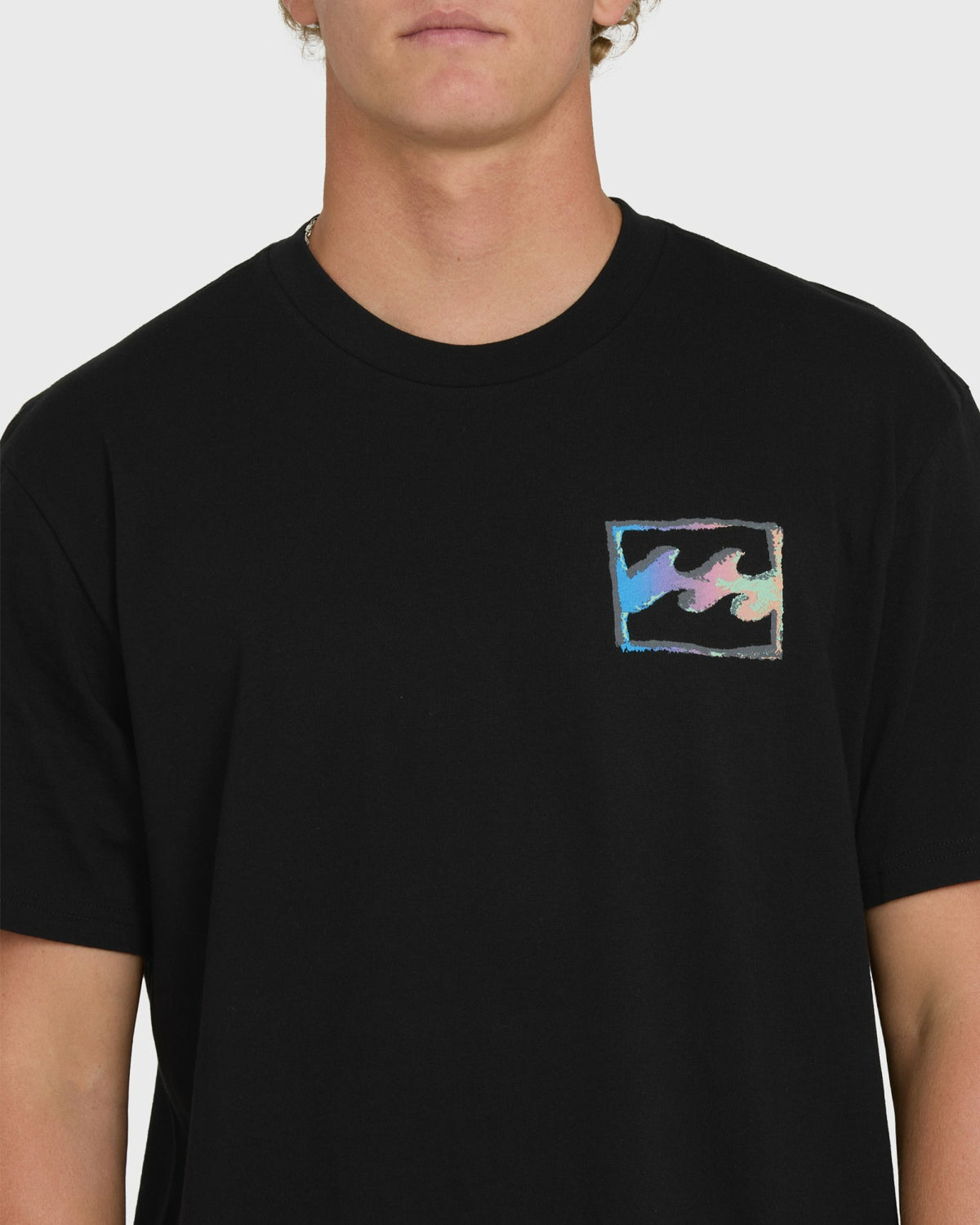 Billabong Men's Crayon Wave Premium Short Sleeve T-Shirt - Black