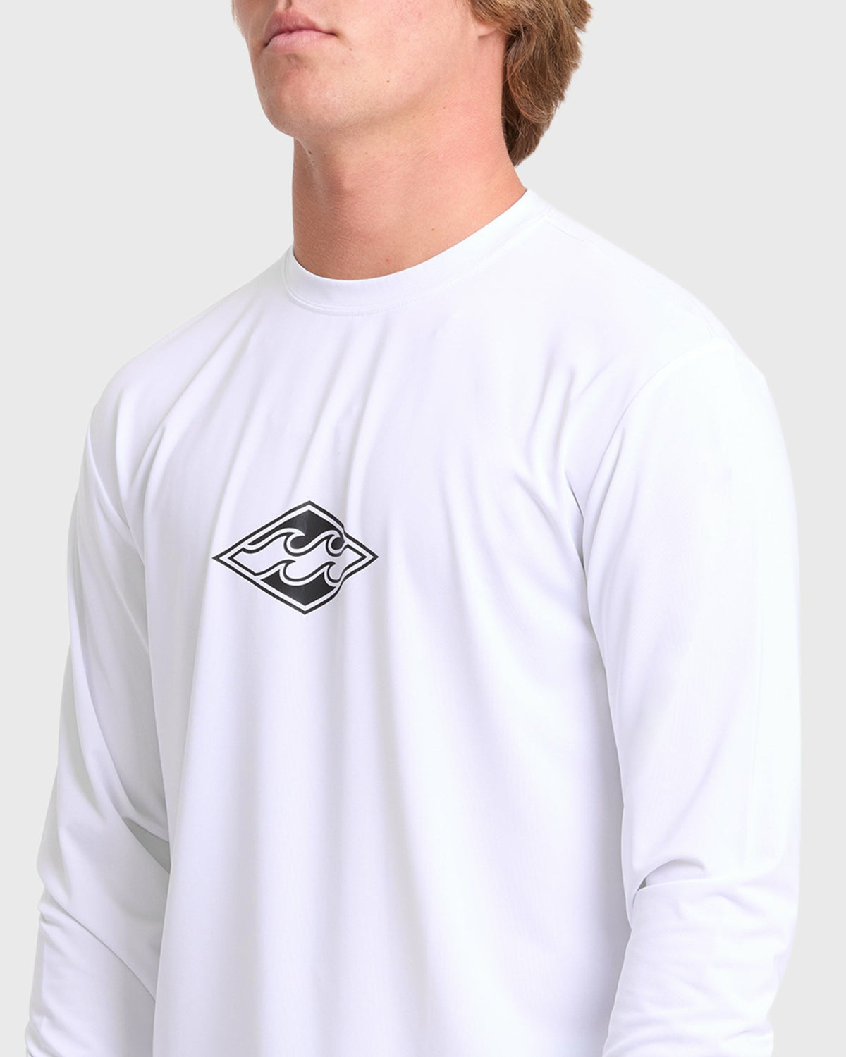 Billabong Men's All Day Wave Long Sleeve Surf Tee - White