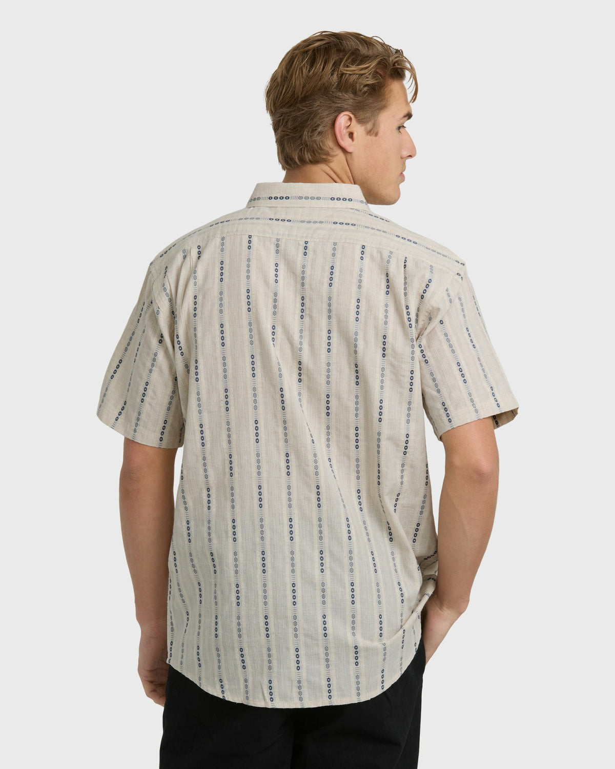 Billabong Men's All Day Jacquard Short Sleeve Shirt - Stone