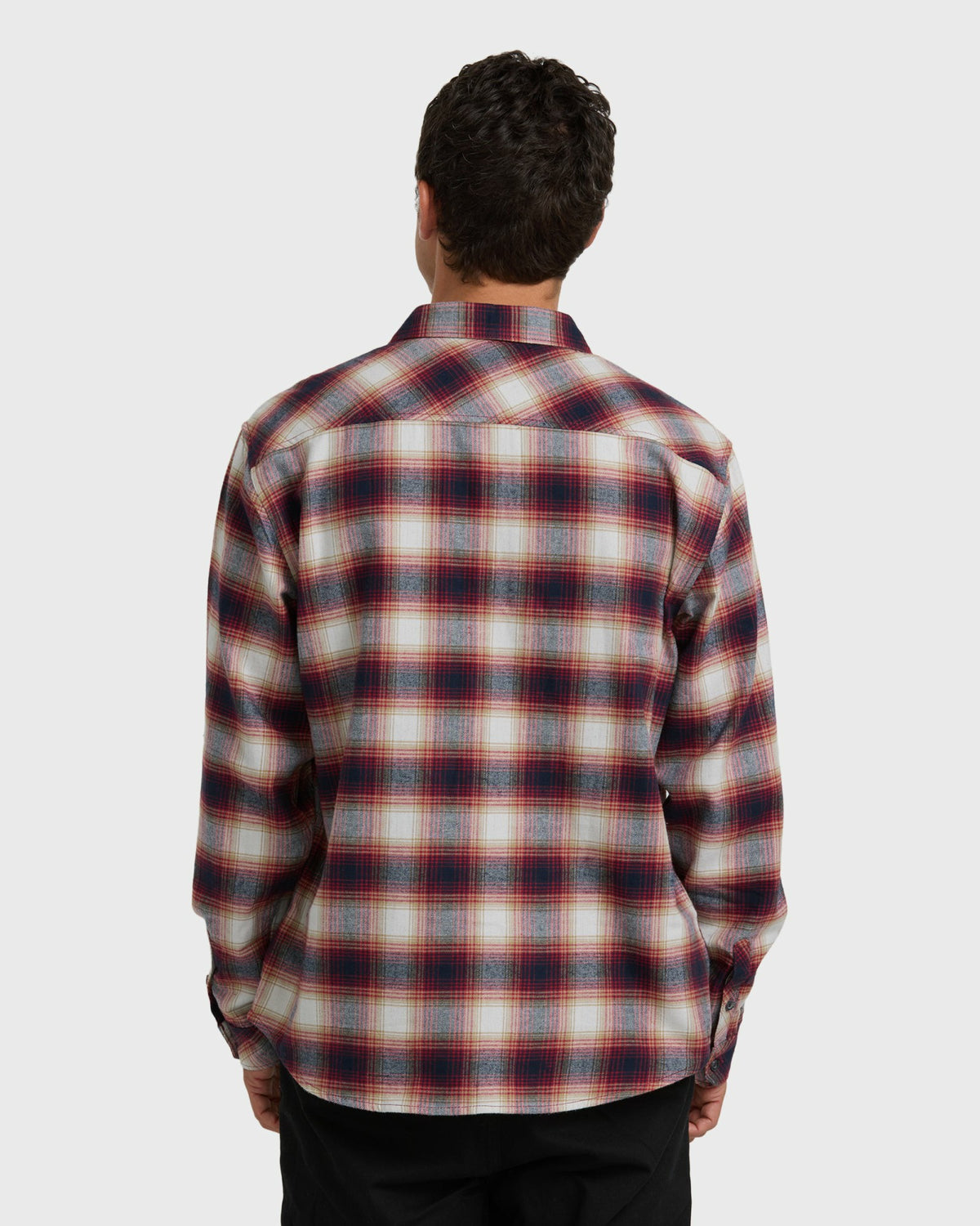 Billabong Men's Coastline Long Sleeve Flannel Shirt - Plum