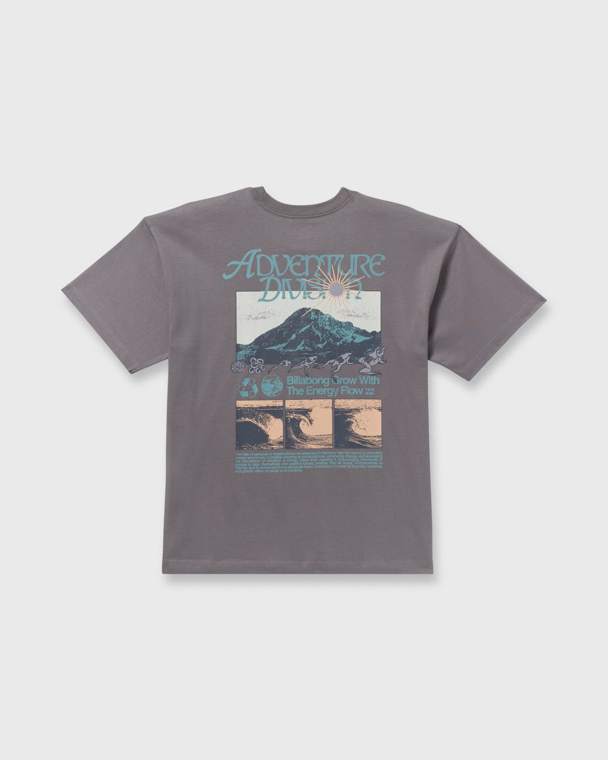 Billabong Men's Grow OG A\/Div Short Sleeve T-Shirt - Grey Violet
