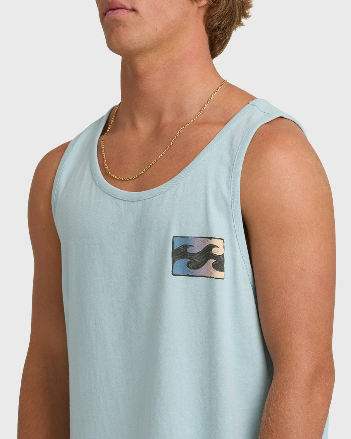 Billabong Men's Crayon Wave Tank - Dusty Blue