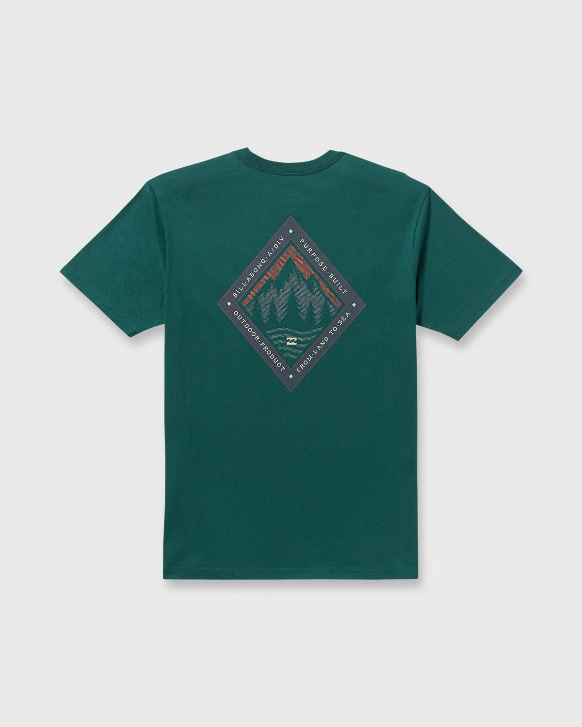 Billabong Men's Rockies A\/Div Short Sleeve T-Shirt - Spruce Green