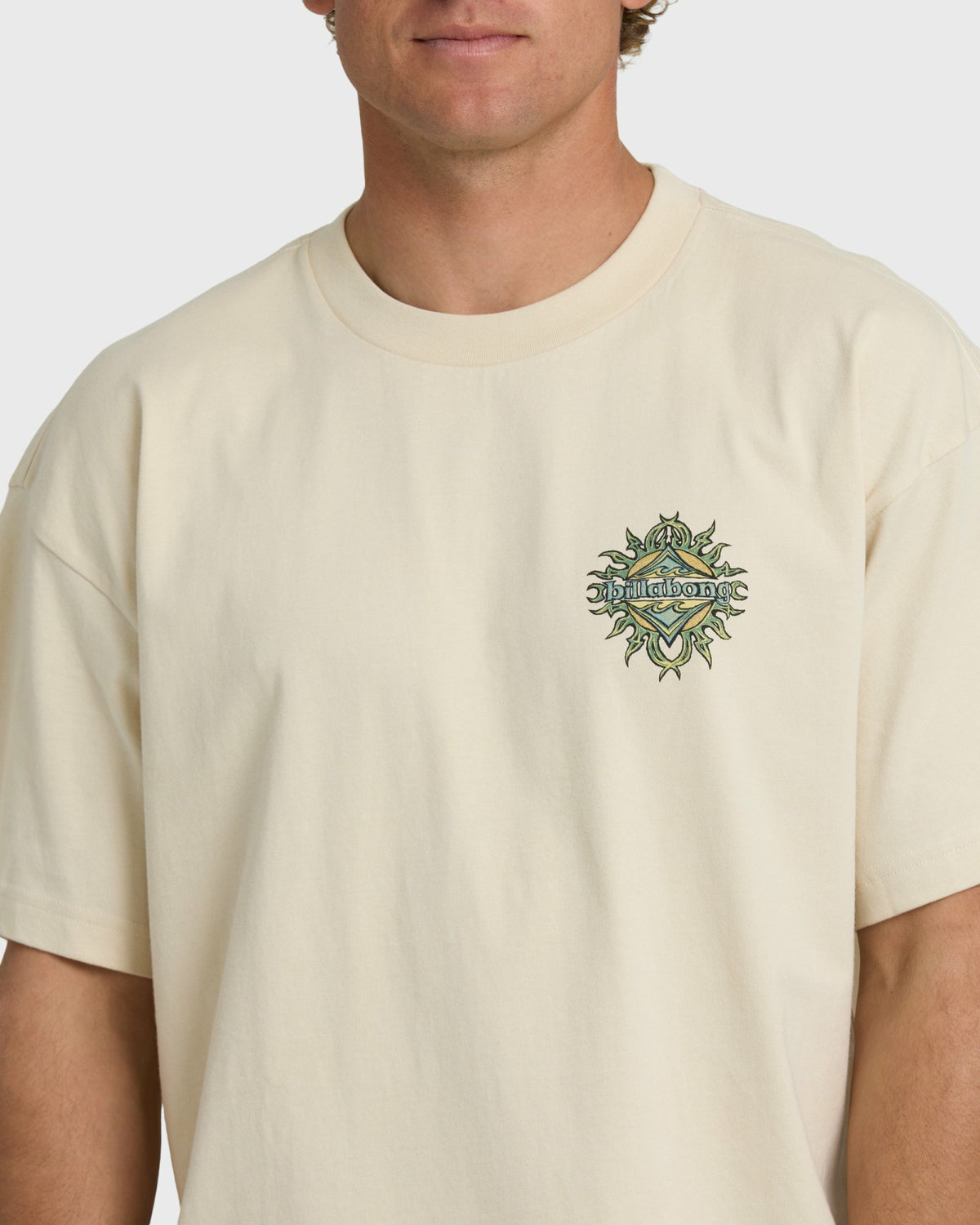 Billabong Men's Solar Flare OG T-Shirt - Oatmeal