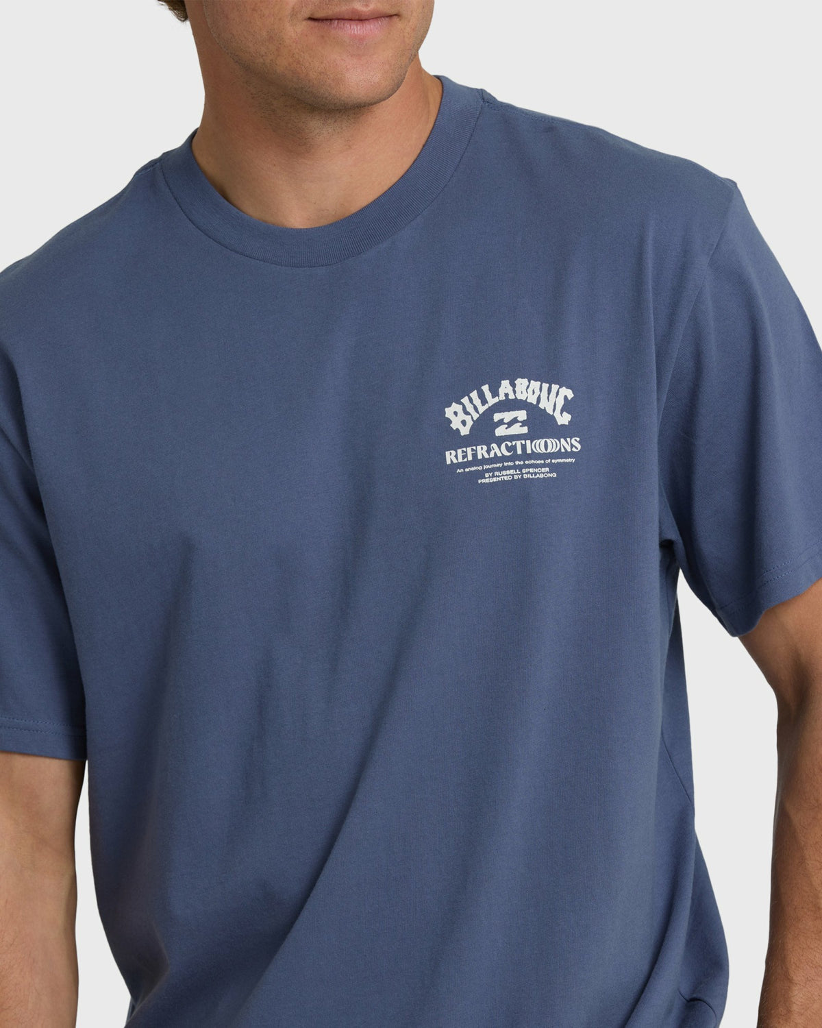 Billabong Men's Flower Premium Short Sleeve T-Shirt - Vintage Indigo