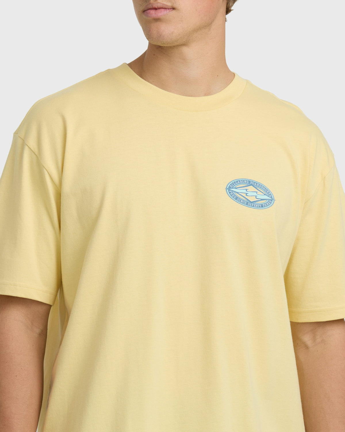 Billabong Men's Rotor Diamond Regular Short Sleeve T-Shirt - Golden Yellow