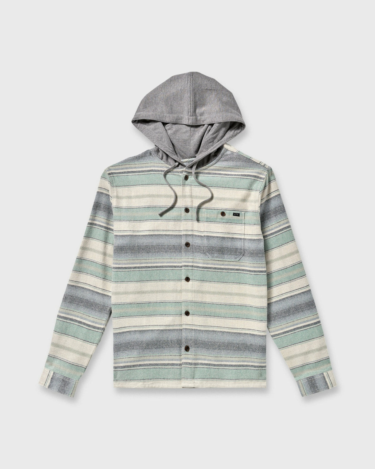 Billabong Men's Baja Long Sleeve Flannel Shirt - Oatmeal