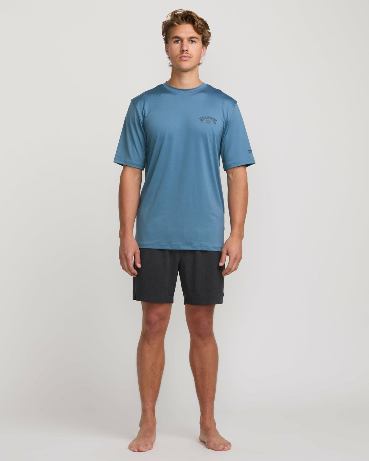 Billabong Men's Arch Loose Fit Short Sleeve Surf Tee - Bay Blue