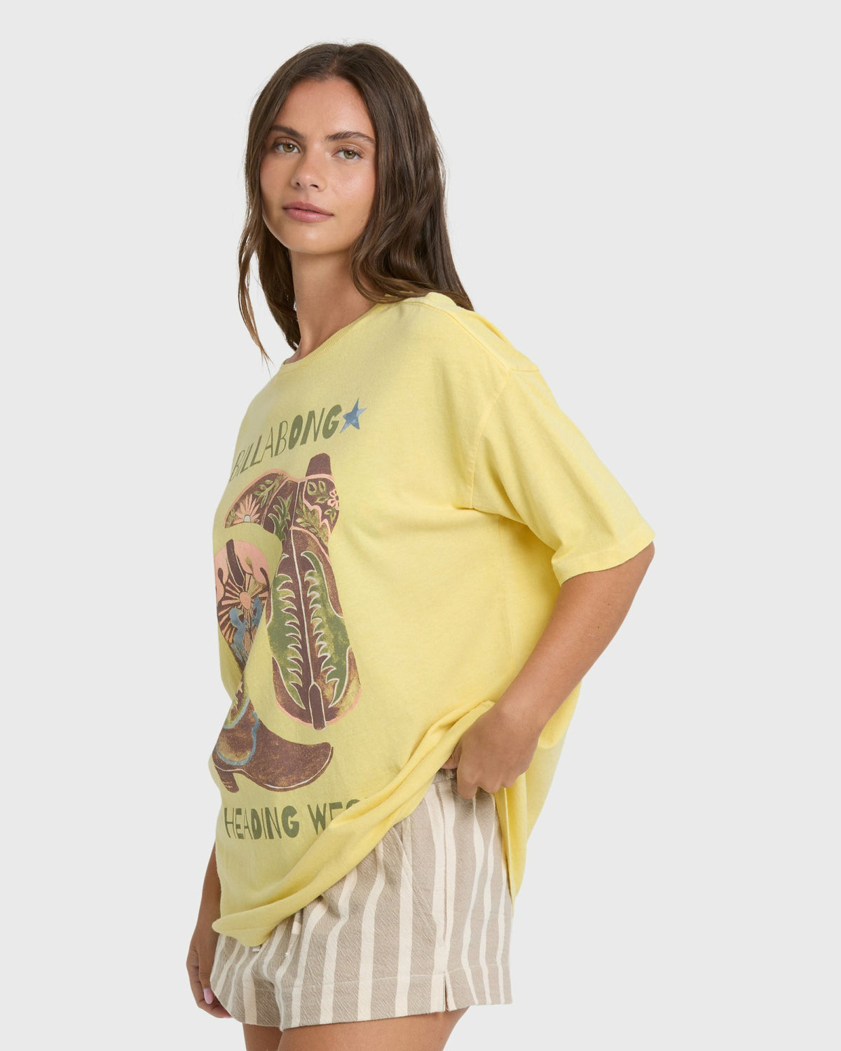 Billabong Women's Ready To Roam Short Sleeve Knit T-Shirt - Sundress