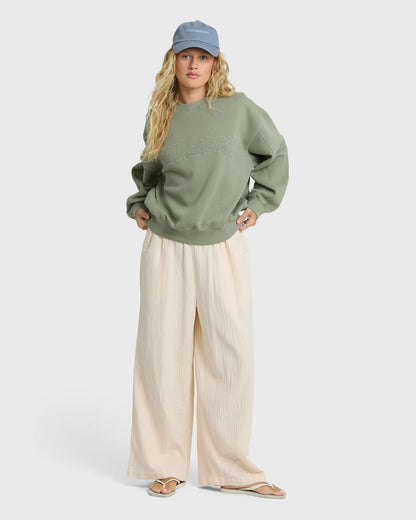 Billabong Women's Follow Me Elastic Waist Pants - Dove