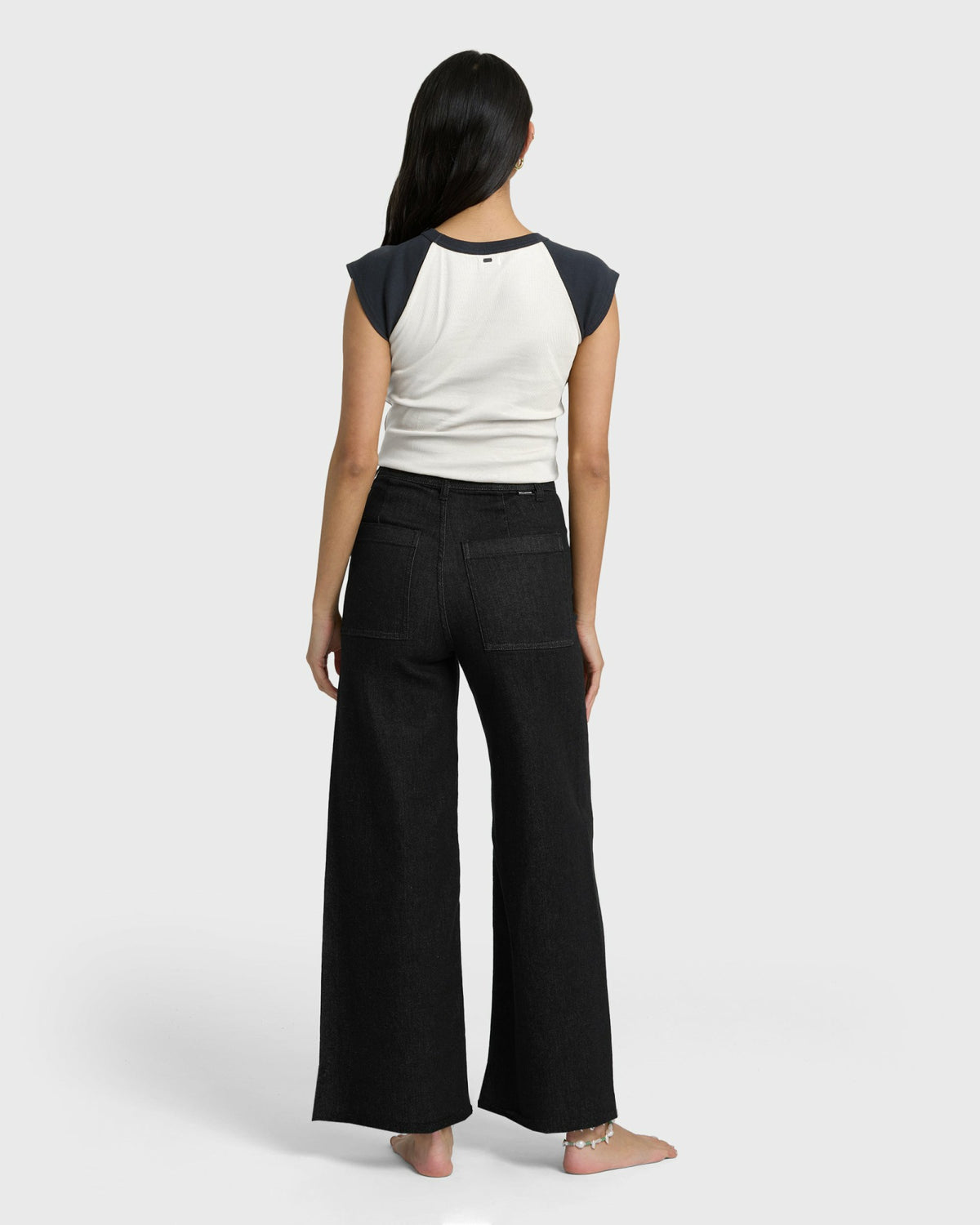 Billabong Women's Free Fall High-Waist Twill Pants - Black