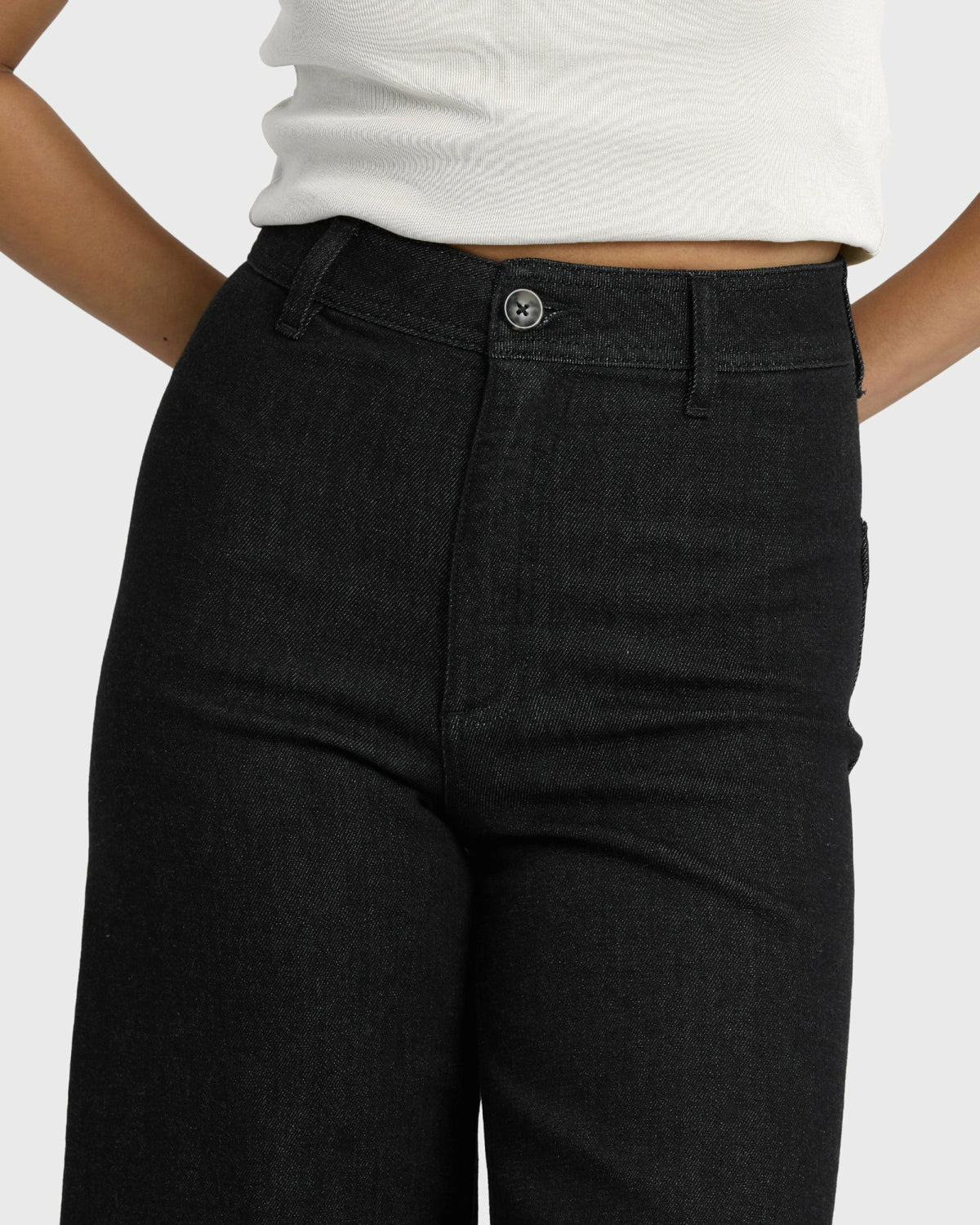 Billabong Women's Free Fall High-Waist Twill Pants - Black