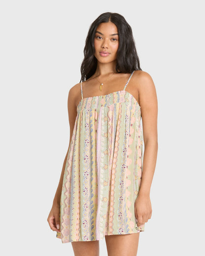 Billabong Women's Dream Of Me Mini Dress - Smoke Green